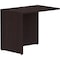 Lorell Return Shell, Rectangular, 35"x24"x29-1/2", Espresso LLR18263 - alternate 1